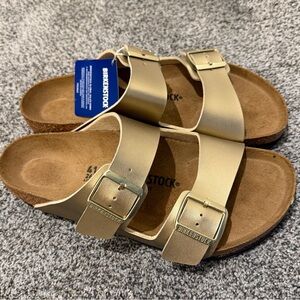 Birkenstock Gold Sandals - Regular Size 41